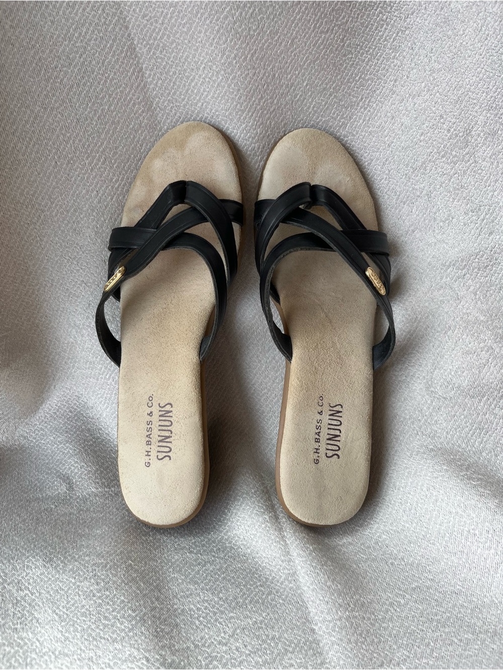 G.H. Bass & Co Sunjuns Begonia Women's Leather Strappy Sandals - Picture 3 of 5